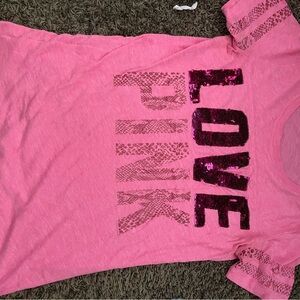 PINK Victoria's Secret Pink Sequin Tee